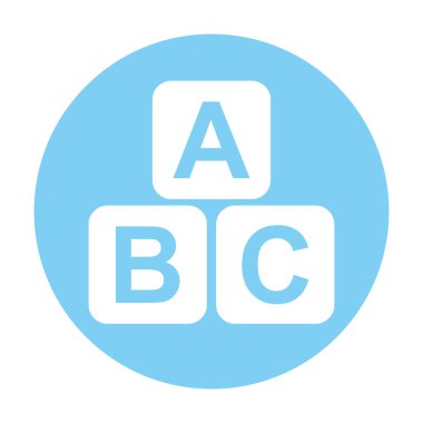 küp bloklar alfabe simgesi