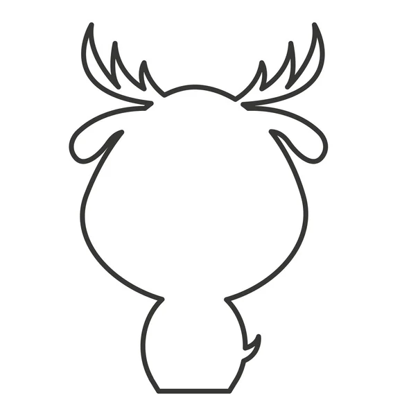 Söt djur silhuett ikonen — Stock vektor