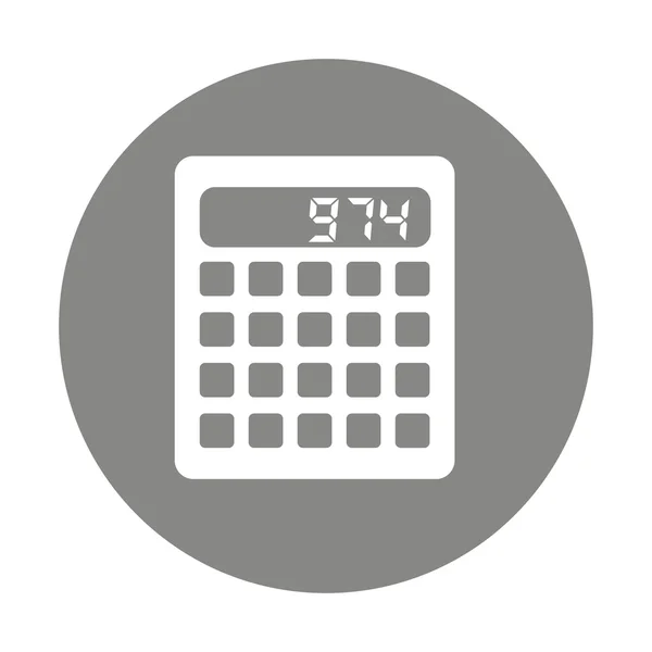Ikona digitální matematická kalkulačka — Stockový vektor