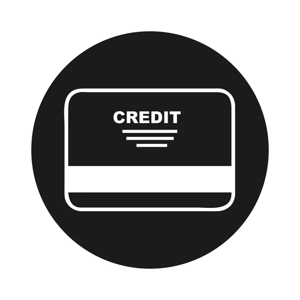 Ícone do banco de cartão de crédito — Vetor de Stock