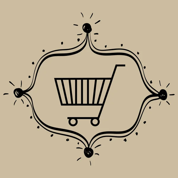 Compra carrito comprar descuentos — Vector de stock