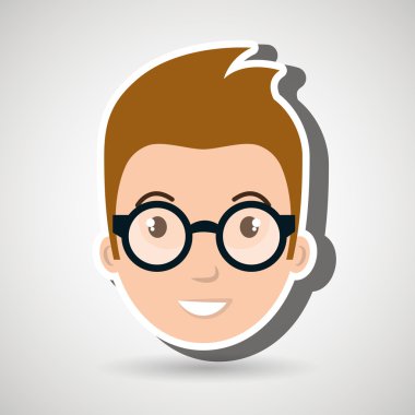 adam karakter çocuk simgesi