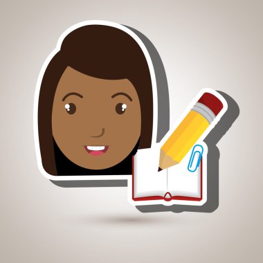 öğrenci okul öğesi simgesi