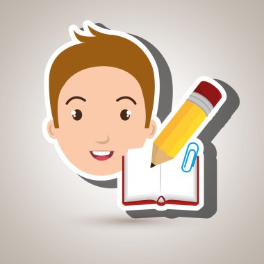 öğrenci okul öğesi simgesi