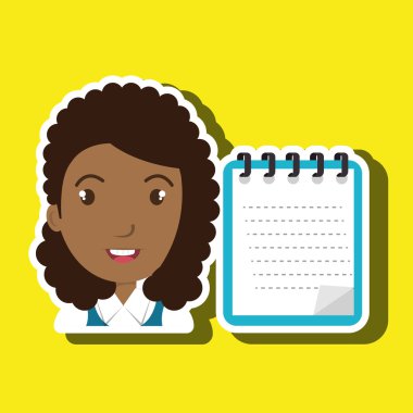 Öğrenci renkleri not defteri fırçalar