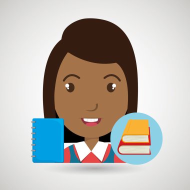 Öğrenci kitapları okul öğeleri