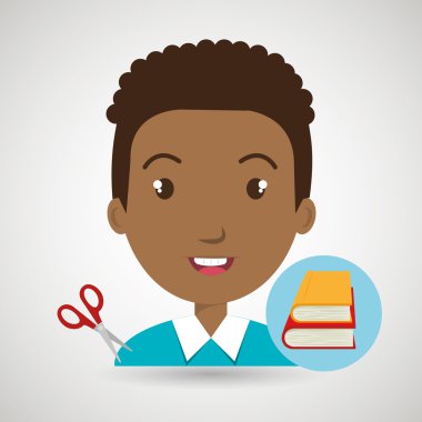 Öğrenci kitapları okul öğeleri