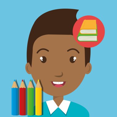 Öğrenci kitapları okul öğeleri