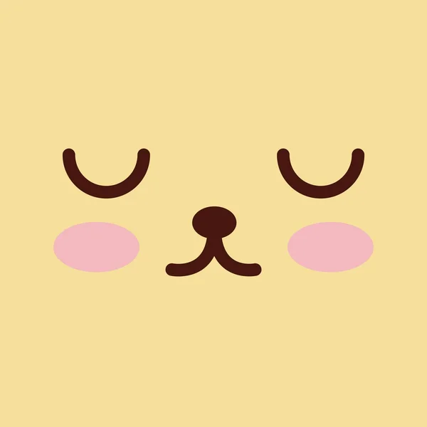 Design de emoticons de rosto — Vetor de Stock