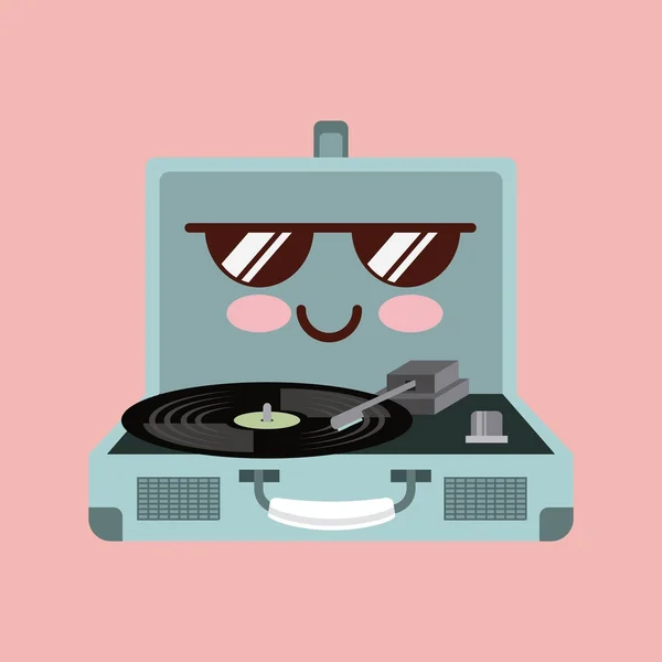 Música vintage icono de diseño — Vector de stock