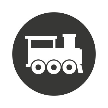 tren ulaşım kamu izole simgesi