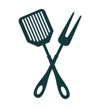 aracı çatal bıçak takımı siluet simge