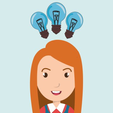 çocuk öğrenci fikir simgesi