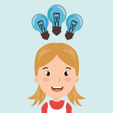 çocuk öğrenci fikir simgesi