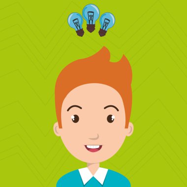 çocuk öğrenci fikir ampul