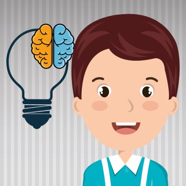 çocuk öğrenci fikir simgesi