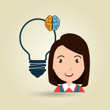 çocuk öğrenci fikir simgesi