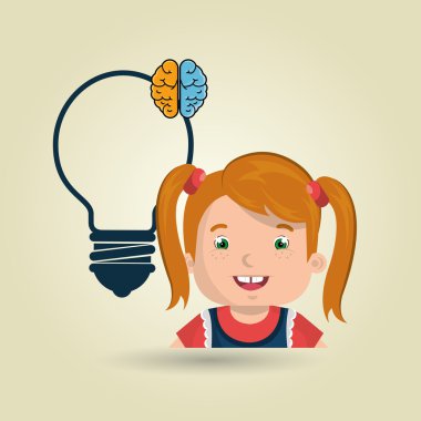 çocuk öğrenci fikir simgesi