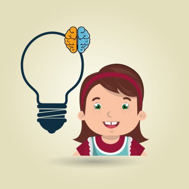 çocuk öğrenci fikir simgesi