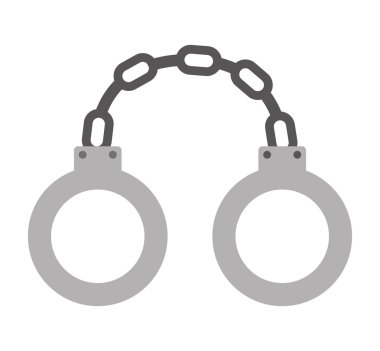 kelepçe adalet izole simgesi