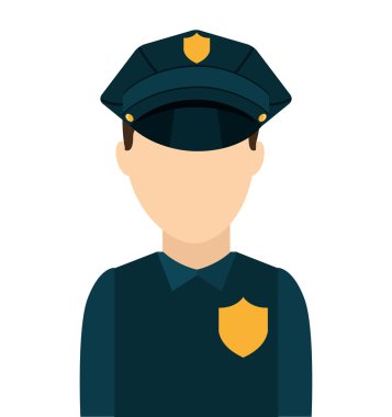 Polis Hukuk izole simgesi