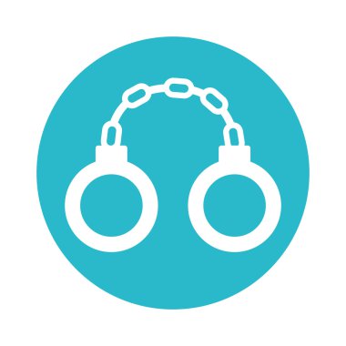 kelepçe adalet izole simgesi