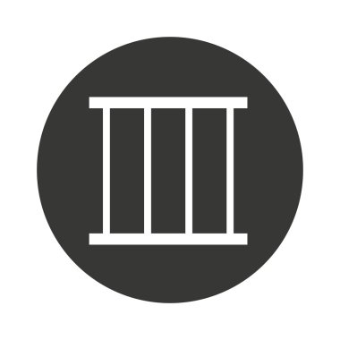 Hapishane kapısı izole simgesi