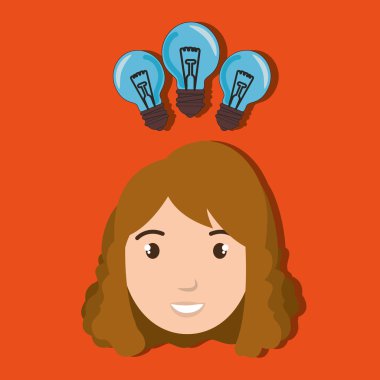 çocuk öğrenci fikir simgesi