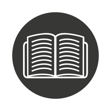 kitap metin izole simgesi