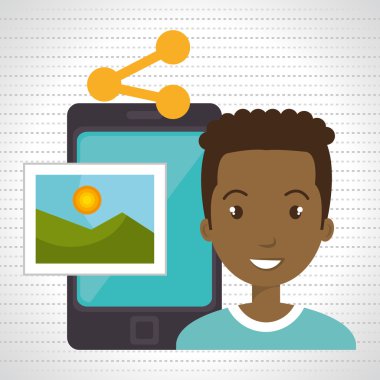 karakter paylaşım smartphone görüntü