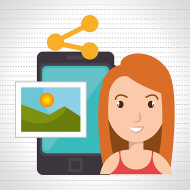 karakter paylaşım smartphone görüntü