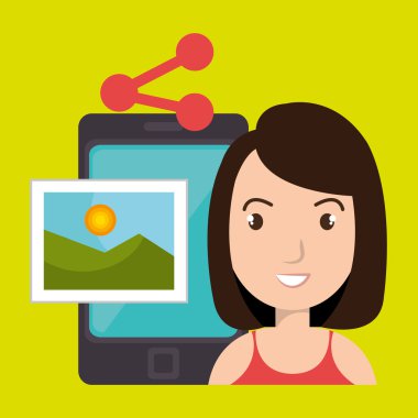 karakter paylaşım smartphone görüntü