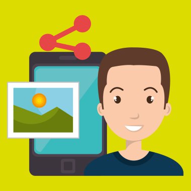 karakter paylaşım smartphone görüntü