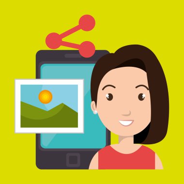 karakter paylaşım smartphone görüntü