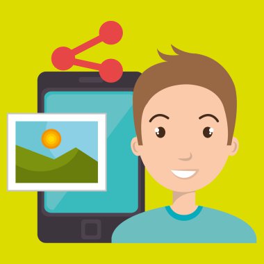 karakter paylaşım smartphone görüntü