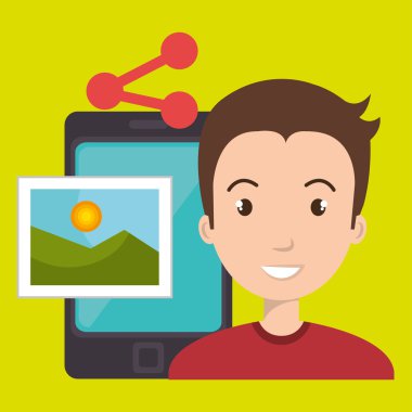 karakter paylaşım smartphone görüntü