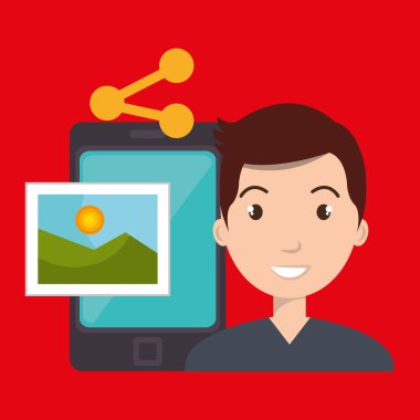 karakter paylaşım smartphone görüntü