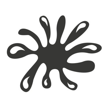 sıçrama izole siluet simge