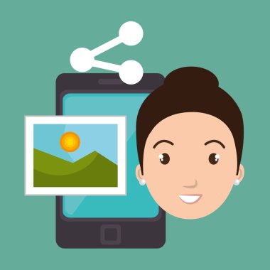 karakter paylaşım smartphone görüntü