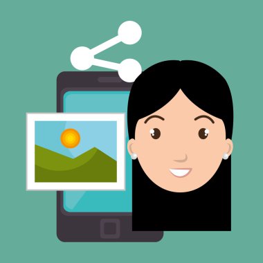 karakter paylaşım smartphone görüntü