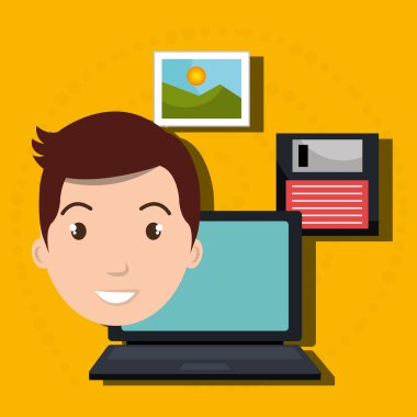 adam laptop disket ağıl