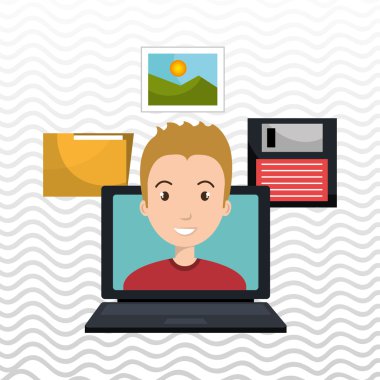 adam klasör disket dizüstü