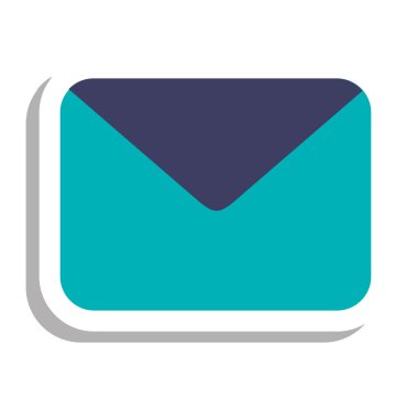 izole zarf simgesi tasarım