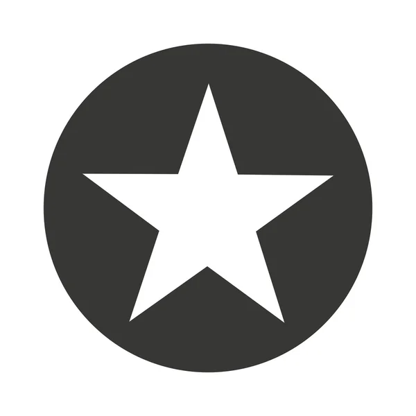 Silueta estrella icono aislado — Vector de stock