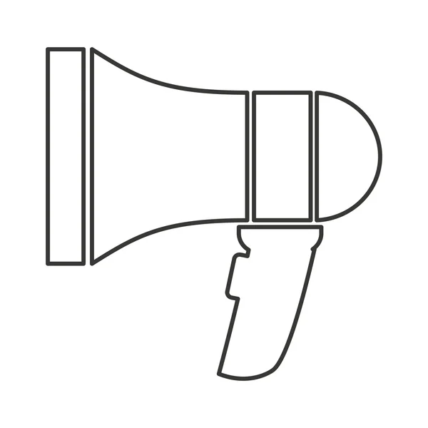 Haut-parleur silhouette sonore icône — Image vectorielle