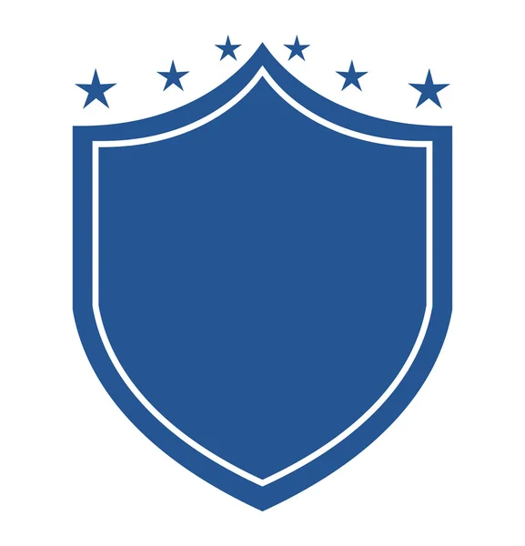 Escudo de seguridad aislado icono — Vector de stock