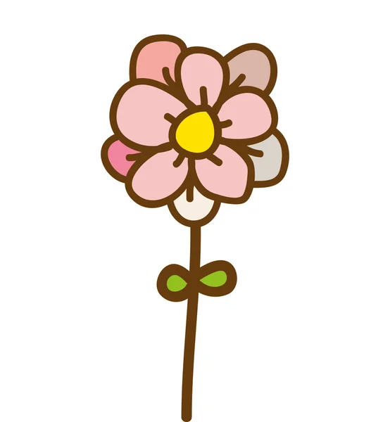 Kwiat kwiatowy natura ikona — Wektor stockowy
