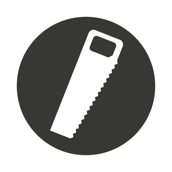 Handsaw service tool icon — Stock Vector