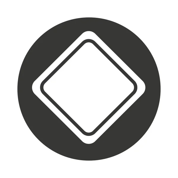 Señal de tráfico icono clásico — Vector de stock