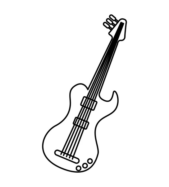 Guitarra eléctrica aislado icono — Vector de stock